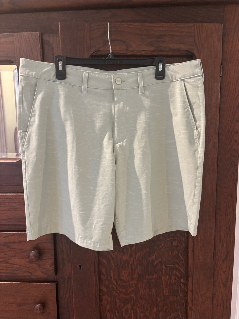 George Light Sage Flat-Front Men's Shorts size L 36-38